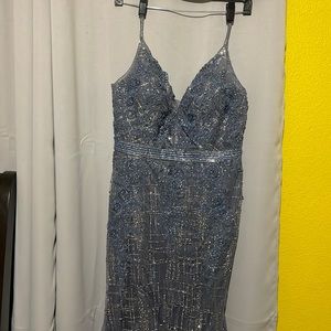Dress with a tail
